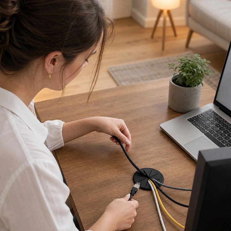Passe cable bureau​